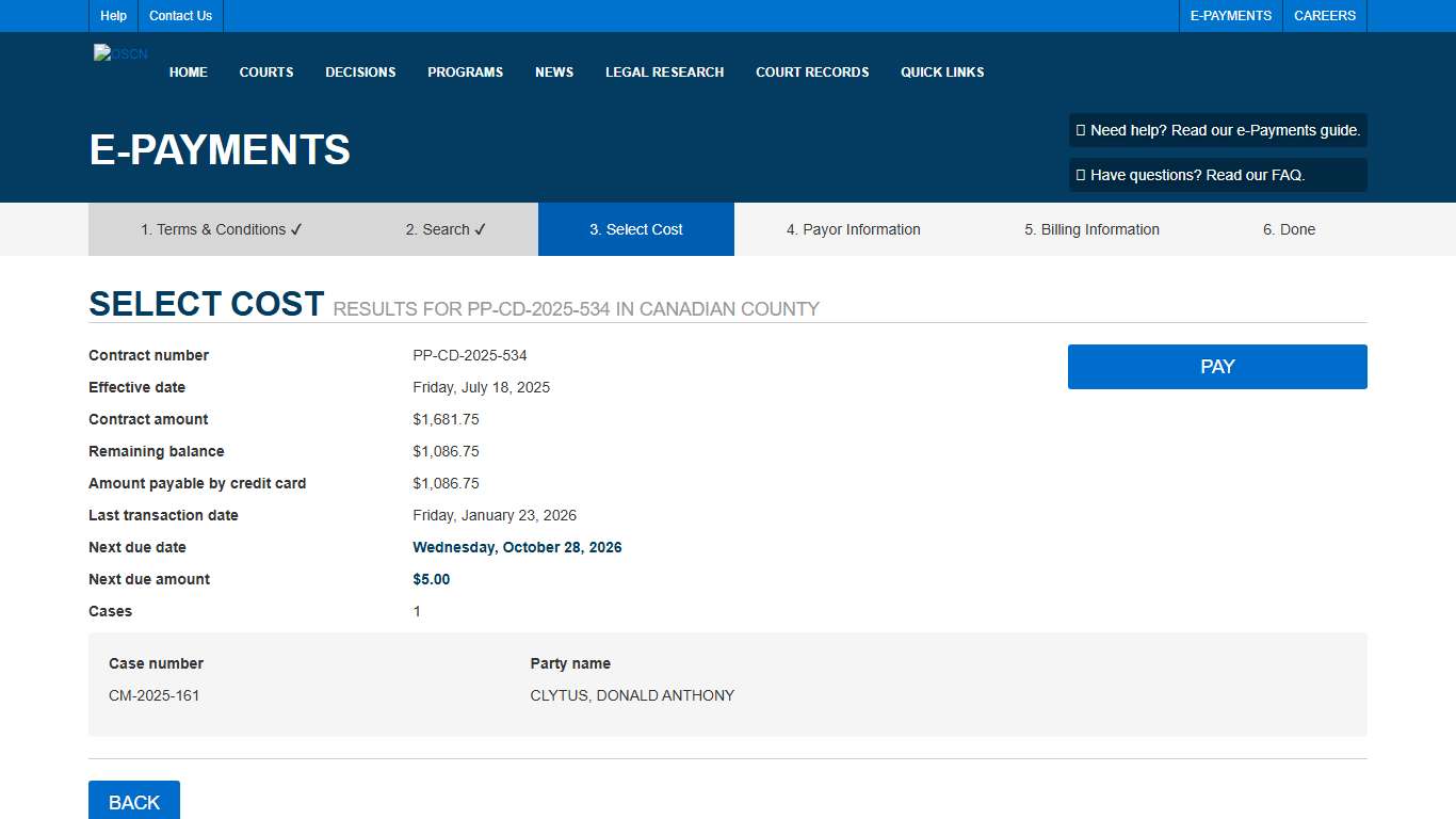 E-Payments - Select Cost